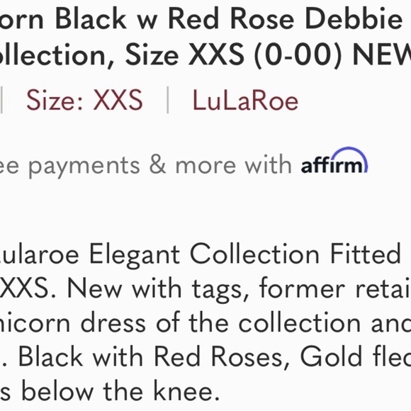 LU LA ROE UNICORN DEBBIE RED ROSE COLLECTION BODYCON LONG SLEEVE DRESS - Picture 8 of 8